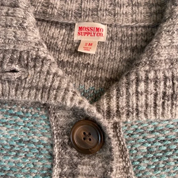 Mossimo Multi-Color Wool Blend Button Front Cardigan Women’s M - Picture 7 of 9